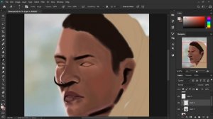 Photoshop painting process - Chani (Zendaya) from dune