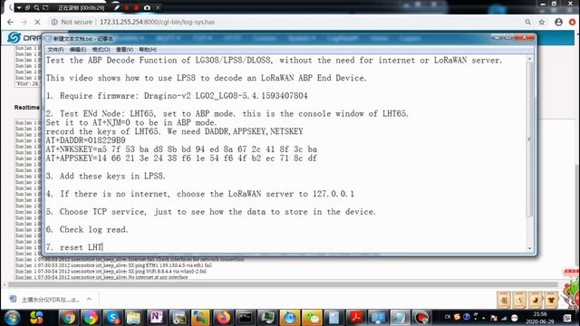 IOT Connect   Communicate LoRaWAN ABP End node Without LoRaWAN server    I