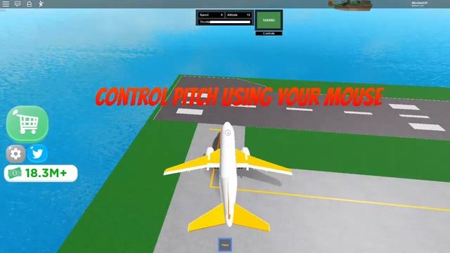How To Fly PLANES In Airport Tycoon Roblox! смотреть онлайн
