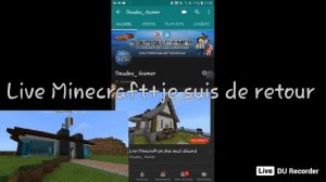 Live Minecraft pe plus vocal discord