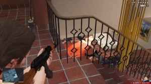 GTA 5 - Michael's House Shootout + Six Star Escape (RDE 3.1.1)