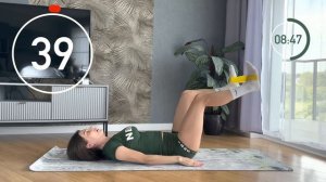 Качаем ЯГОДИЦЫ и ПРЕСС фитнес-резинками / резиновыми лентами за 15 минут