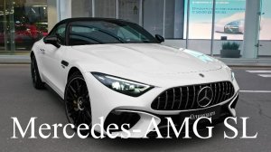 Mercedes-AMG SL (2022) - Звук, интерьер и экстерьер деталь.