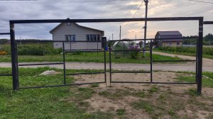 Изготовление ворот из профильной трубы 40х20мм.