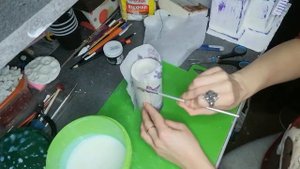 Подсвечник из алюминиевой банки и гипса!!!