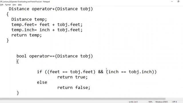Operator Overloading and Friend Function