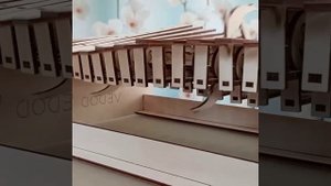 Деревянный конструктор, дельфины на волнах 281 деталей