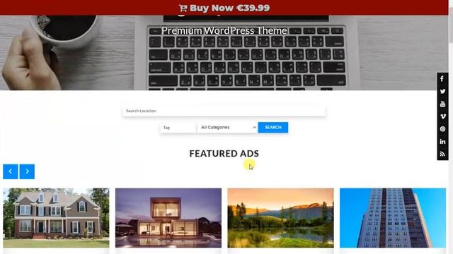 Real Estate Agency WordPress Theme - Search Options смотреть онлайн
