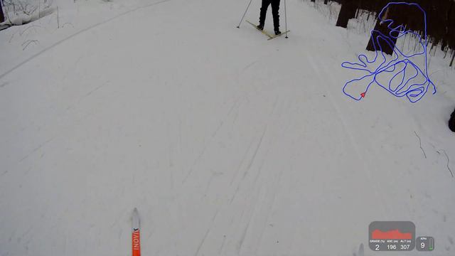 Лыжная трасса Волкуша. Вторая попытка записать полный круг. смотреть онлайн