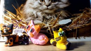 2 часть мои фигурки котов воителей из лёгкого пластилина