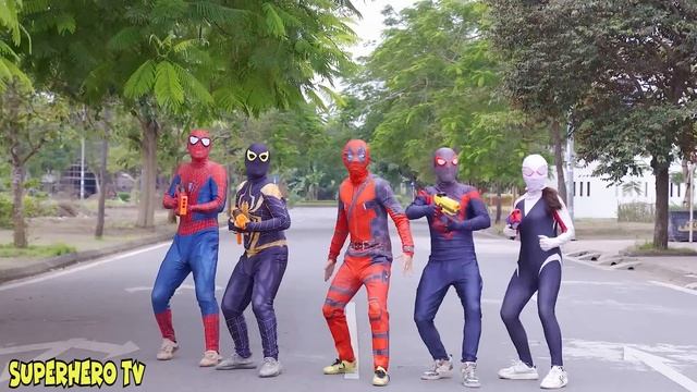 PRO 8 SPIDER-MAN TEAM || TEAM SPIDER-MAN Vs SUPER BAD-HERO TEAM ! ( Live Action )