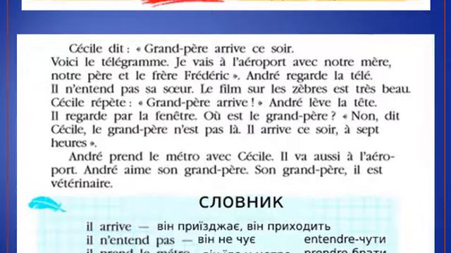 Французька мова. Заняття 6. Базовий розділ. Перший рік навчання. Рівень А1.