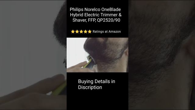 Philips Norelco OneBlade Hybrid Electric Trimmer and Shaver, FFP, QP2520/90