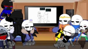 Sans AU react to ??? • Errormare, DrInk (⚠️ My AU ⚠️)