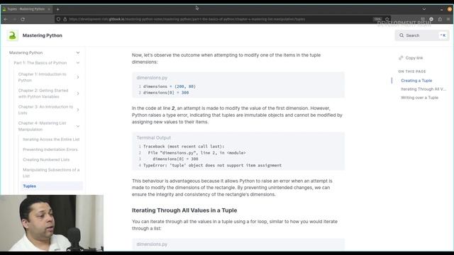 Tuples | Mastering Python | Chapter 4 | Part 05