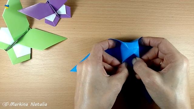 ОРИГАМИ насекомые | БАБОЧКА с цветными крылышками | ОРИГАМИ от простого к сложному