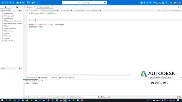 Cơ bản Python | Bài 14: Type và Value trong Python