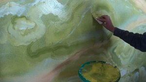 Декор из краски! Рисуем мрамор прямо по бетону!(2021)