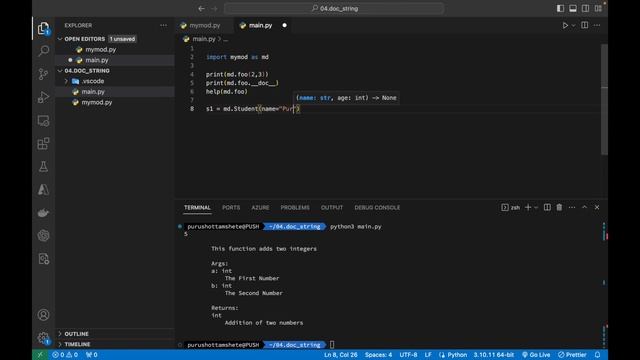 Python Fun Facts - Doc String