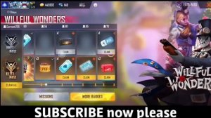 FREE FIRE NEW WILLFUL WONDERS ELITE  SEASON 34 , FREE FIRE NEW COBRA EVENT || Captain Gamer ||