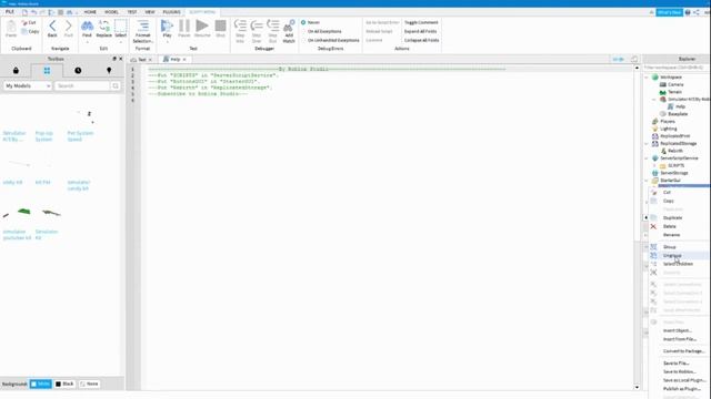 Roblox Studio Simulator kit смотреть онлайн