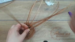 Ёлочная игрушка КОЛОКОЛЬЧИК.Плетение из бумажной лозы.