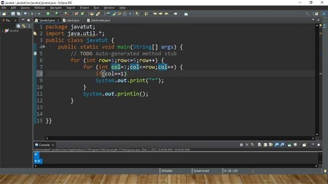 Hollow Right Triangle Shape Pattern in Java смотреть онлайн