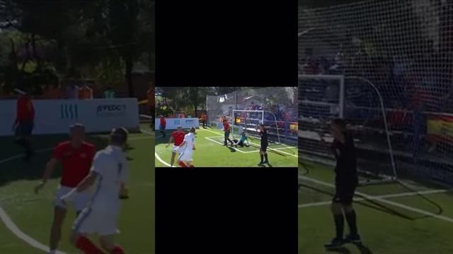 Лучший гол Чемпионата Мира по футболу среди слепых "золотая пятка" Андрея Тихонова