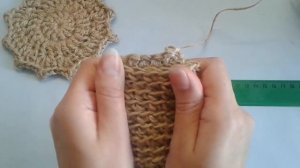 Мастер-класс по вязанию эко-мочалки из джута.