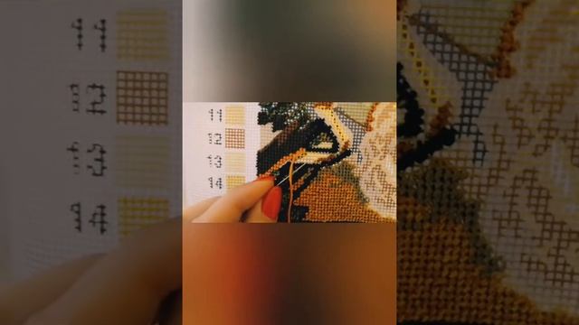 Техника вышивки "Гобелен" на пластиковой канве. МК.