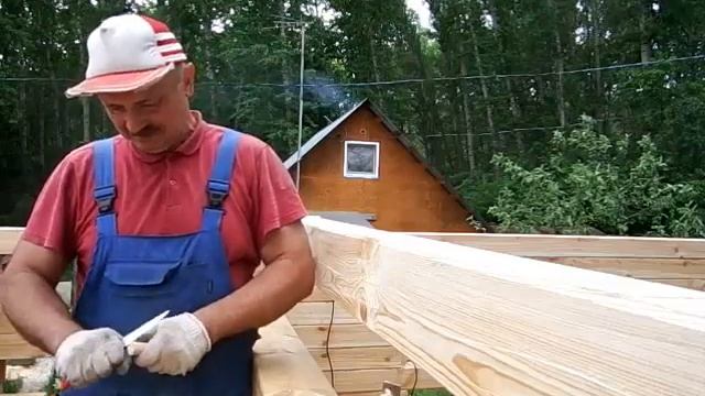 Как строить дом из бруса в одиночку смотреть онлайн