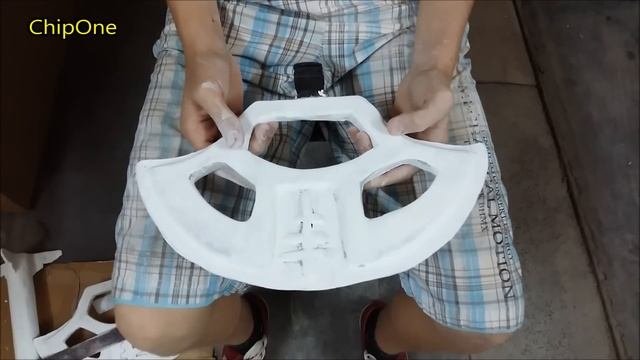 3.Как сделать оружие из бумаги.Папье маше.Топор горгулии/How To Create Weapon
