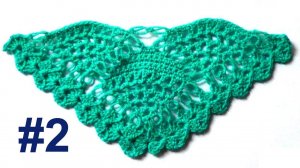 Узор для шали с соломоновыми петлями, 2 часть