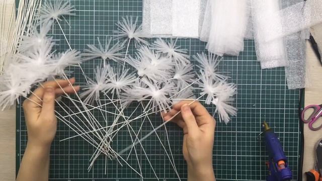 Мастер-класс ростовой пушистый одуванчик /DIY giant fluffy dandelion / Dente-de-leão macio gigante смотреть онлайн