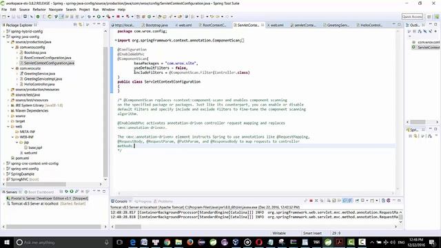 Spring MVC Java based configuration смотреть онлайн