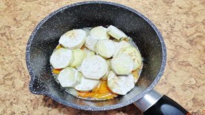 Соте из кабачков с баклажаном