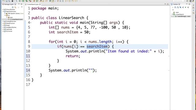 Code- Linear Search in Java Bangla Tutorial. Algorithm Bangla Tutorial in Java. Bangla Coding Tutor