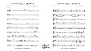 MANUELA DESPUES LA DOÑA (RUBEN BLADES) Sheet Music for Orchestra (SALSA PARTITURAS)