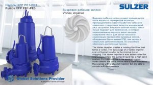 Sulzer XFP sewage pump Impellers