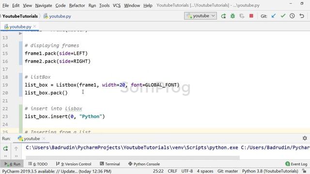 Tkinter 8 - Listbox. смотреть онлайн
