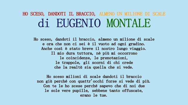 Ho sceso, dandoti il braccio, almeno un milione di scale - Eugenio Montale | ASMR ITA смотреть онлайн