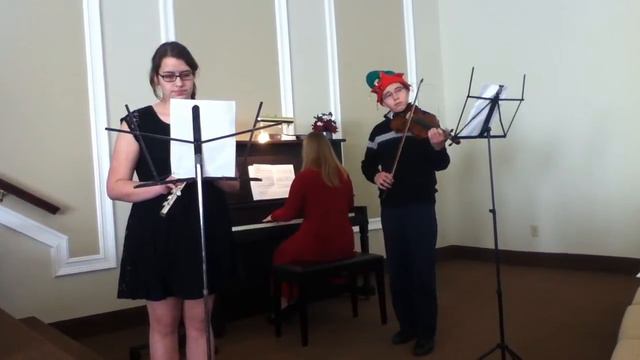 Silent Night, flute, violin, piano смотреть онлайн