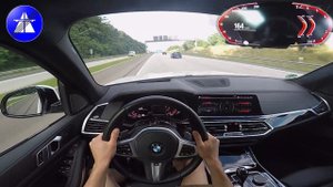2021 BMW X5 40i TOP SPEED DRIVE ON GERMAN AUTOBAHN / Dragy acceleration 0-100/100-200 km/h
