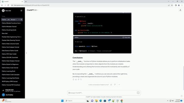 python module init function