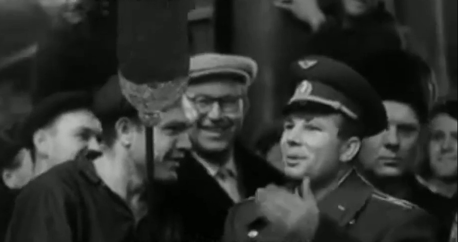 1964 г. Вышний Волочёк. Приезд Юрия Гагарина