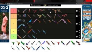 Roblox Mm2 GODLY KNIFE TIERLIST!