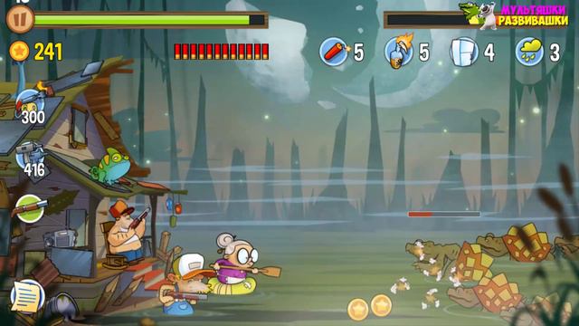 БОЛОТНАЯ АТАКА встреча с БОССОМ - мультик игра для детей АТАКА НА БОЛОТЕ детская игра #10 смотреть онлайн