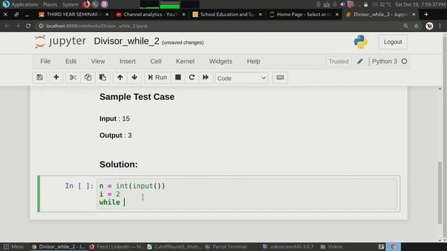 Problem 2 on While | Problem Solving In Python | Problem Solving Tutorials In HIndi | Tech Blooded