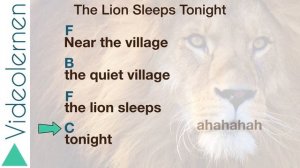 The Lion Sleeps Tonight (F-Dur) **Lyrics & Chords**