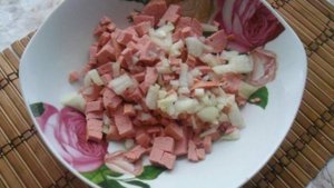 Драники с колбасой